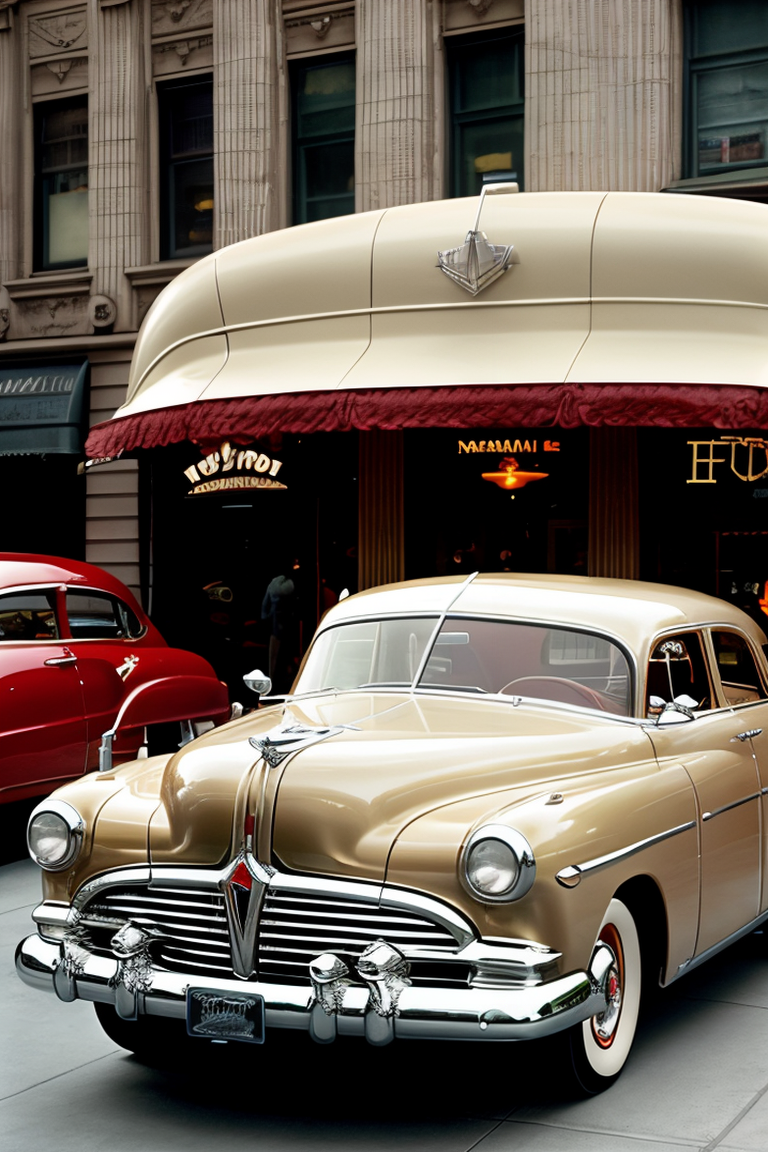 00128-633310140.0-HudsonHornet, a brown car, parked on the street in 1950s new york city.png